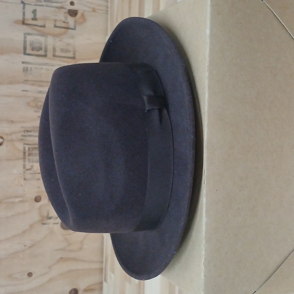 New York Hat Co. Vintage Dark Brown Wool Fedora Hat Size Large main image 4